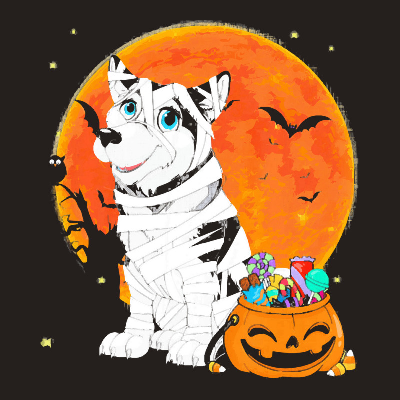 Alaskan Malamute Dog Candy Pumpkin T  Shirt Alaskan Malamute Dog Candy Tank Top | Artistshot