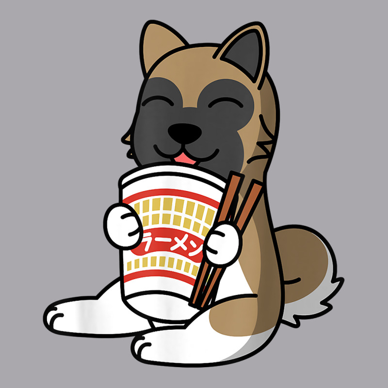 Akita Eating Instant Ramen Noodles Dog T Shirt Youth 3/4 Sleeve by roopeedwrich76 | Artistshot