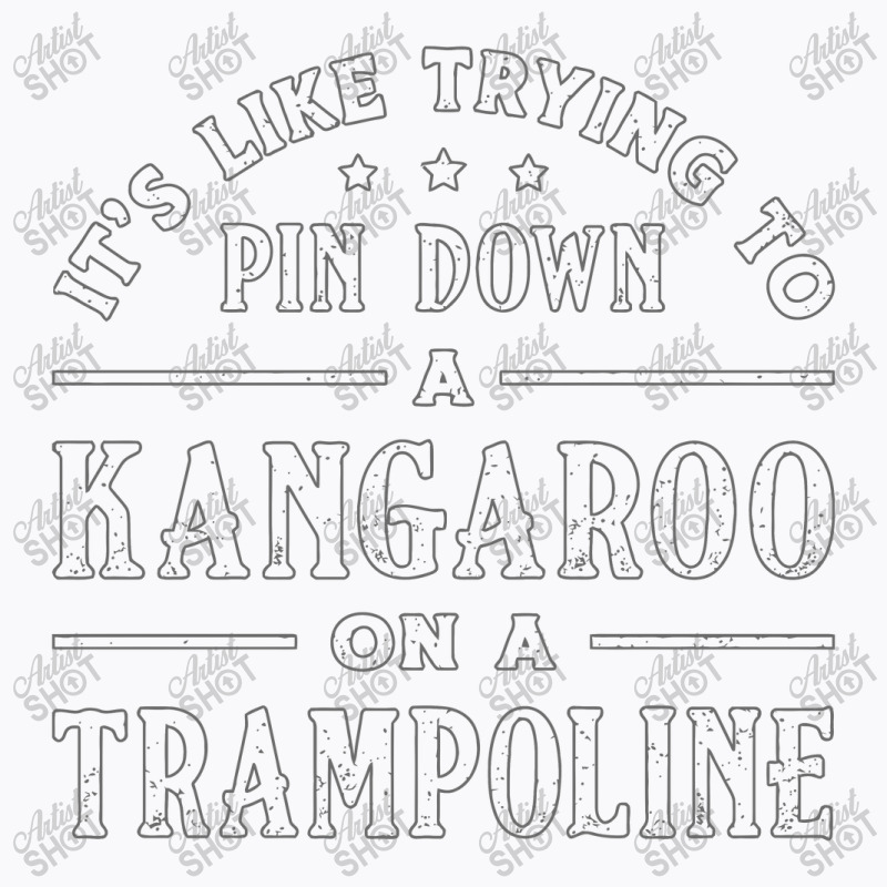 Kangaroo On A Trampoline Gymnast Trampolining T-shirt | Artistshot