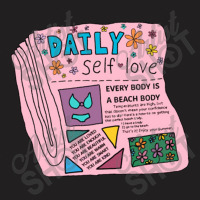 Daily Self Love Newspaper T-shirt | Artistshot