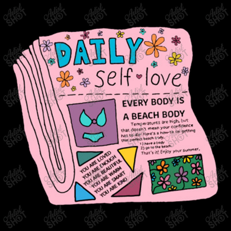 Daily Self Love Newspaper Fleece Short | Artistshot