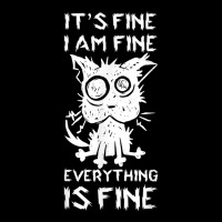 It's Fine I'm Fine Everything Is Fine Stressed Out Black Cat T Shirt Toddler Sweatshirt | Artistshot