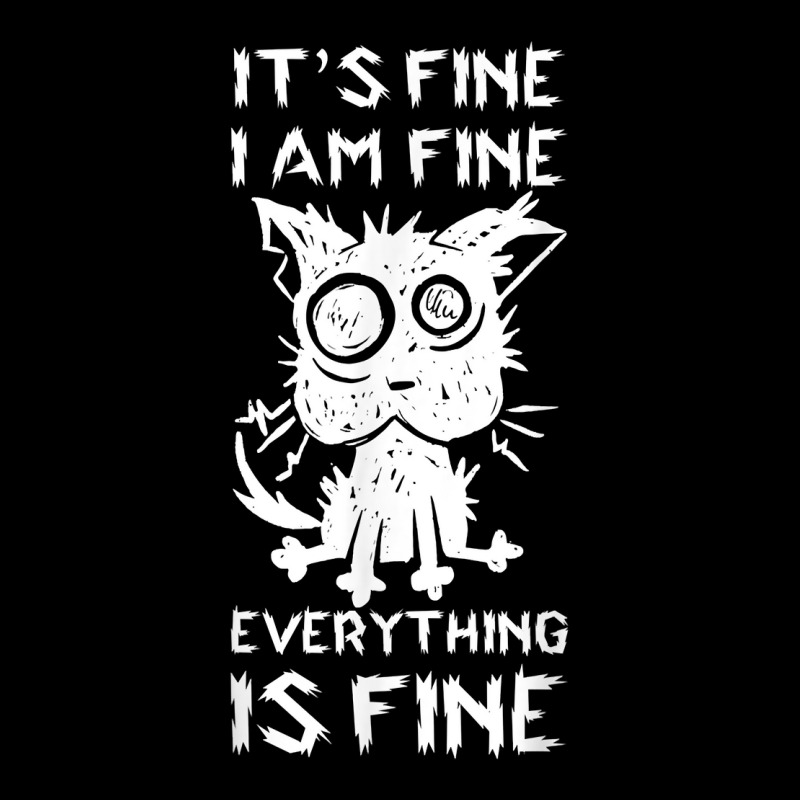 It's Fine I'm Fine Everything Is Fine Stressed Out Black Cat T Shirt Youth Jogger by sowleomballoucgp | Artistshot