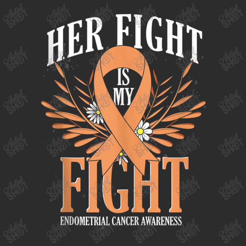 Cancer Fighter Peach Ribbon Endometrial Cancer Awareness Exclusive T-shirt by LaytonDesign | Artistshot