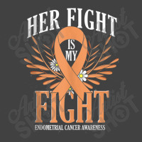 Cancer Fighter Peach Ribbon Endometrial Cancer Awareness Vintage T-shirt | Artistshot