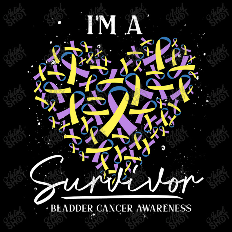 Cancer Survivor Ribbon Heart Bladder Cancer Awareness Adjustable Cap by LaytonDesign | Artistshot