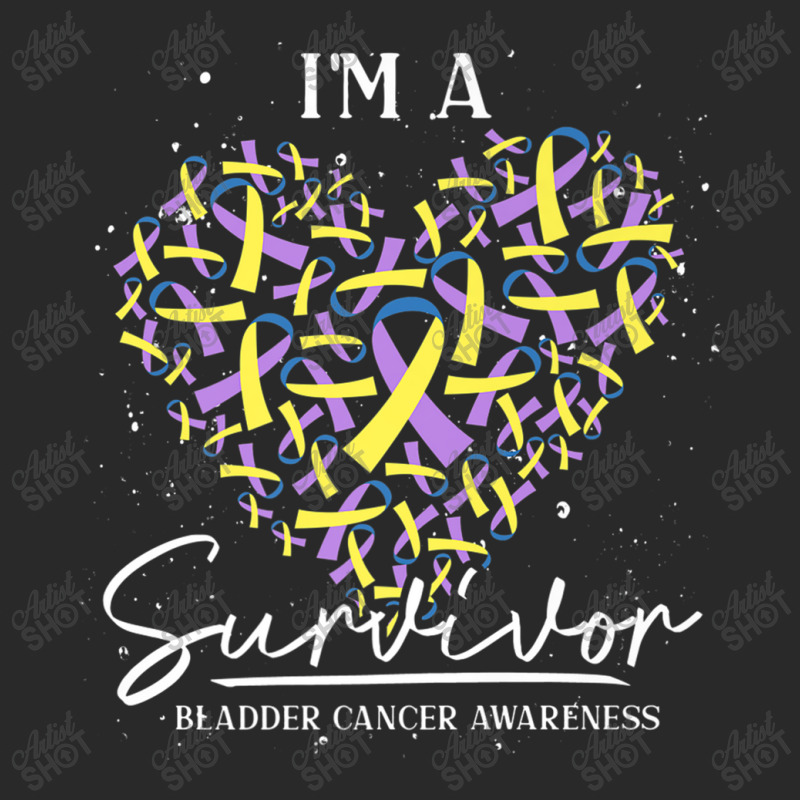 Cancer Survivor Ribbon Heart Bladder Cancer Awareness Printed hat by LaytonDesign | Artistshot