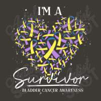 Cancer Survivor Ribbon Heart Bladder Cancer Awareness Bucket Hat | Artistshot