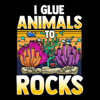 Retro Saltwater Aquarium Fish Tank I Glue Animals To Rocks 289 Pocket T-shirt | Artistshot