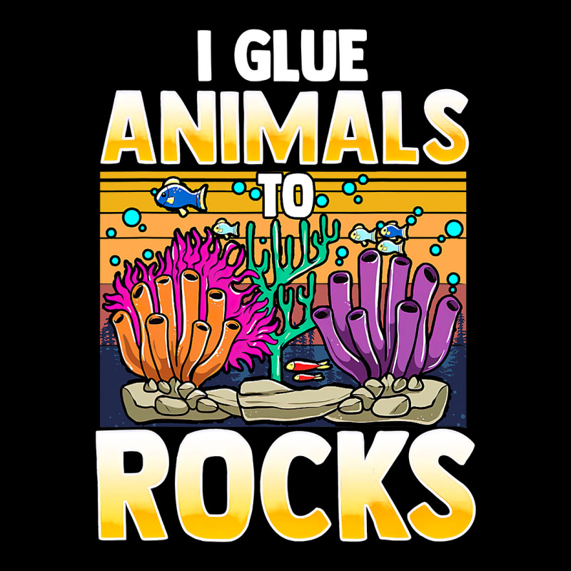 Retro Saltwater Aquarium Fish Tank I Glue Animals To Rocks 289 Pocket T-Shirt by pester | Artistshot