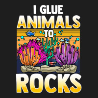 Retro Saltwater Aquarium Fish Tank I Glue Animals To Rocks 289 Classic T-shirt | Artistshot