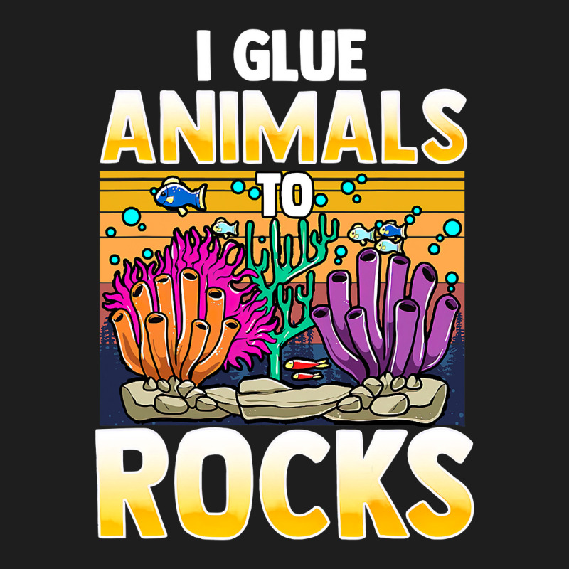 Retro Saltwater Aquarium Fish Tank I Glue Animals To Rocks 289 Classic T-shirt by pester | Artistshot