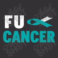 Cervical Cancer Warrior  Fu Cervical Cancer Awareness Vintage Hoodie | Artistshot