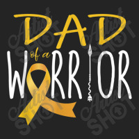 Childhood Cancer Awareness Dad Of A Warrior 3/4 Sleeve Shirt | Artistshot