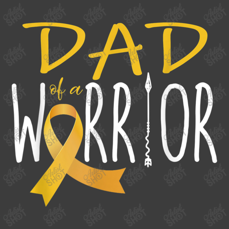 Childhood Cancer Awareness Dad Of A Warrior Men's Polo Shirt | Artistshot