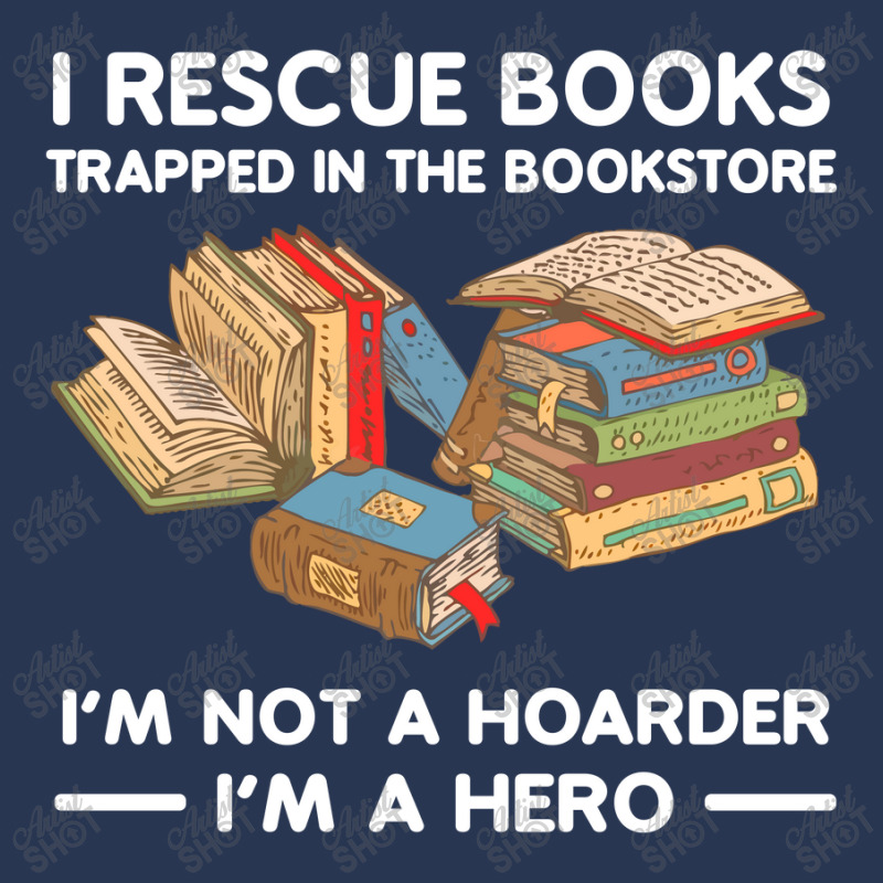 I Rescue Books Trapped In The Bookstore. I'm Not A Hoarder. I'm A Hero Men Denim Jacket by Jeffrey_Insalaco | Artistshot