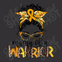 Childhood Cancer Awareness Mama Of A Warrior Gold Ribbon Vintage Hoodie | Artistshot