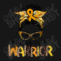 Childhood Cancer Awareness Mama Of A Warrior Gold Ribbon Medium-length Apron | Artistshot