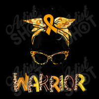 Childhood Cancer Awareness Mama Of A Warrior Gold Ribbon Fleece Short | Artistshot