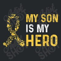 Childhood Cancer Awareness Quote For A Mom Of A Warrior Crewneck Sweatshirt | Artistshot