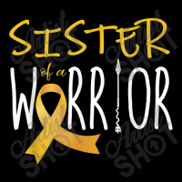 Childhood Cancer Awareness Sister Of A Warrior Zipper Hoodie | Artistshot