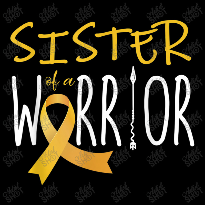 Childhood Cancer Awareness Sister Of A Warrior Zipper Hoodie | Artistshot