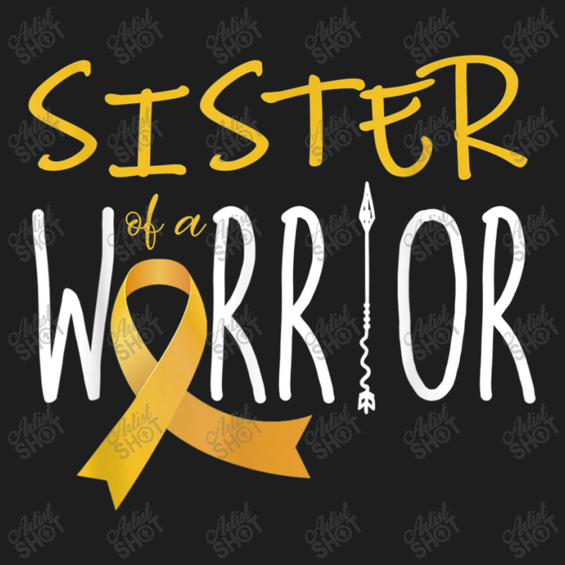 Childhood Cancer Awareness Sister Of A Warrior Classic T-shirt | Artistshot