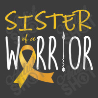 Childhood Cancer Awareness Sister Of A Warrior Men's Polo Shirt | Artistshot