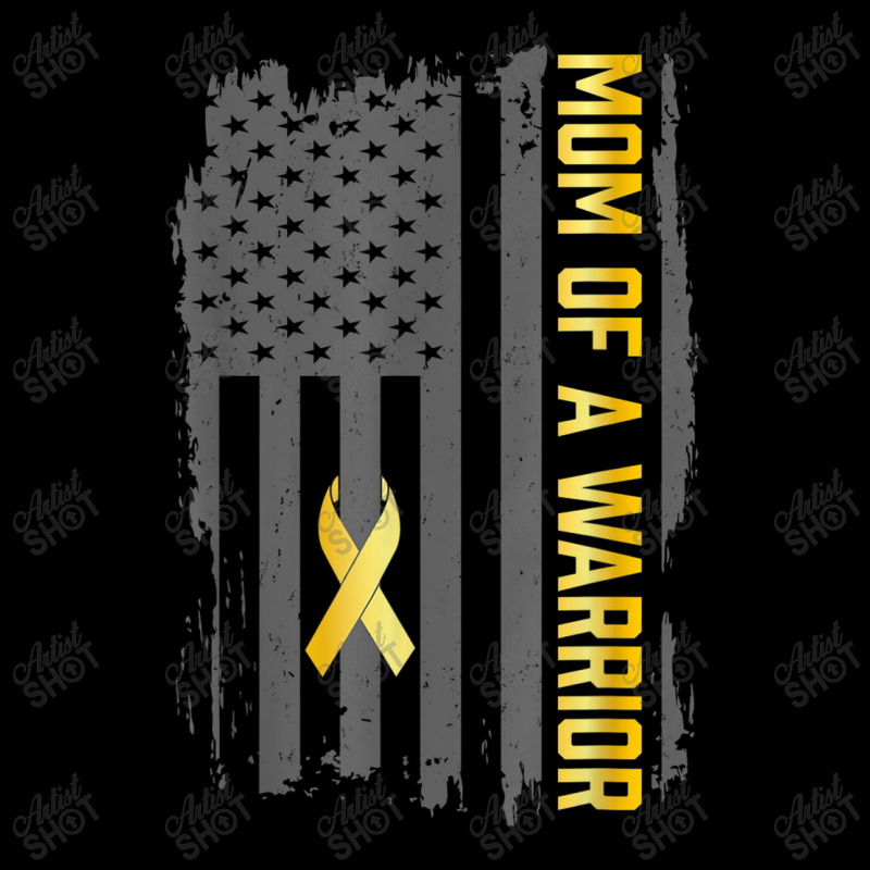 Childhood Cancer Usa Flag Mom Of A Warrior Childhood Cancer Long Sleeve Shirts | Artistshot