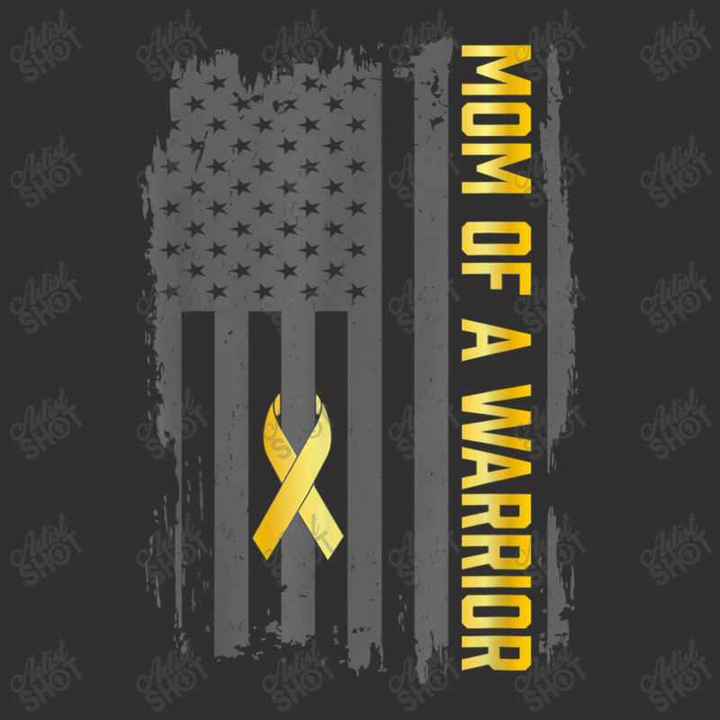 Childhood Cancer Usa Flag Mom Of A Warrior Childhood Cancer Champion Hoodie | Artistshot