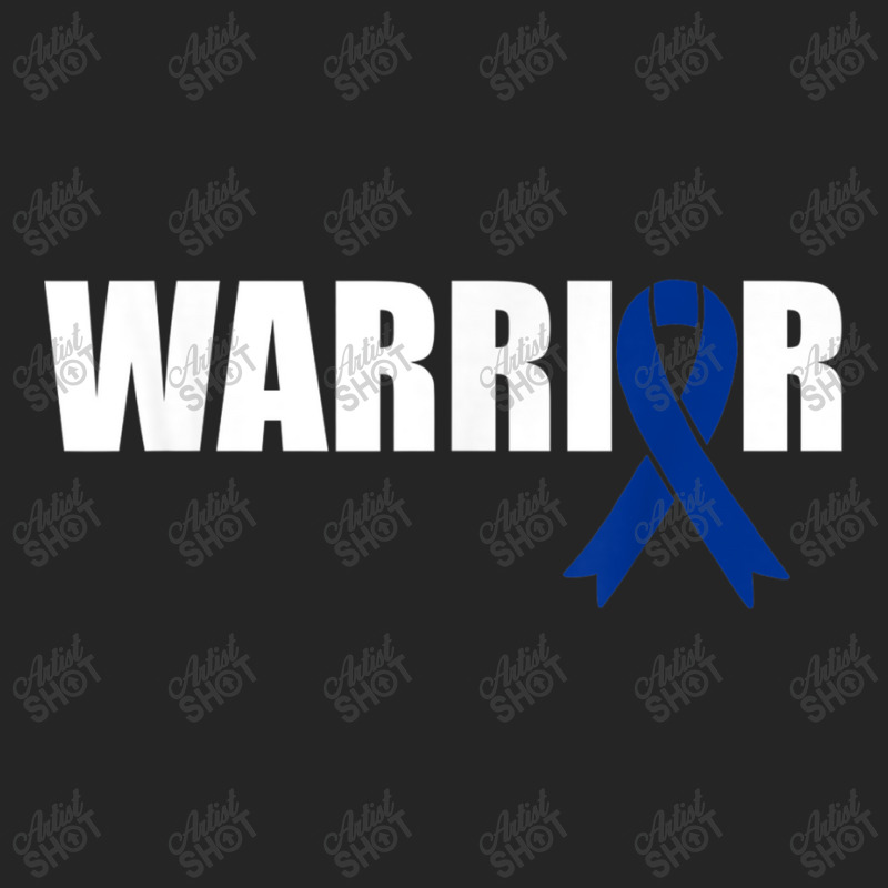 Colon Cancer Warrior Dark Blue Awareness Ribbon Unisex Hoodie | Artistshot