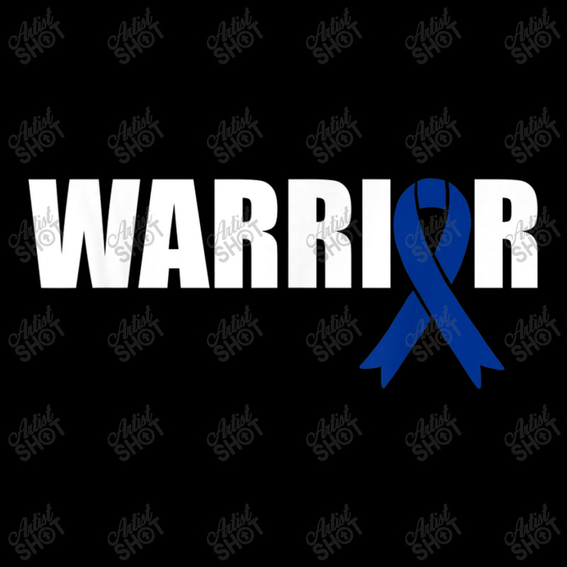 Colon Cancer Warrior Dark Blue Awareness Ribbon Zipper Hoodie | Artistshot