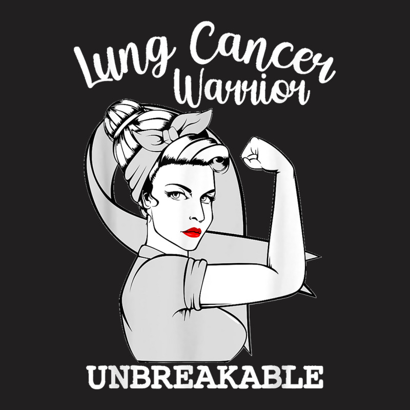 Lung Cancer Warrior Unbreakable Strong Women Awareness T-shirt | Artistshot