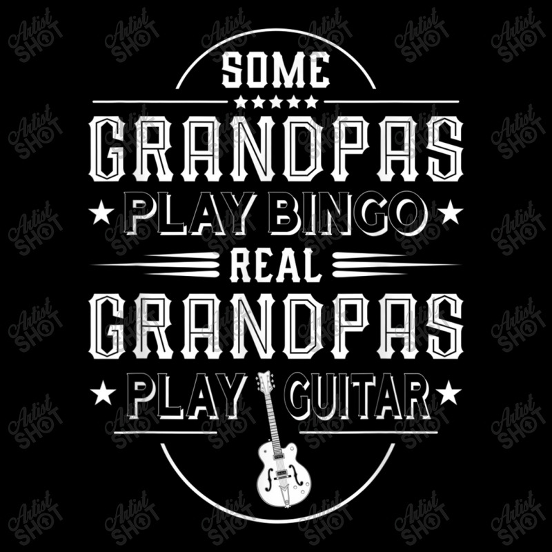 Funny Father's Day Gift   Real Grandpas Play Guitar T Shirt V-neck Tee | Artistshot