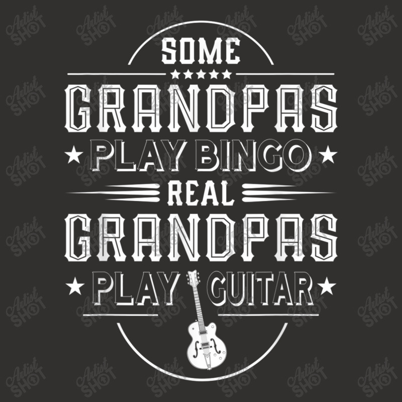 Funny Father's Day Gift   Real Grandpas Play Guitar T Shirt Champion Hoodie | Artistshot