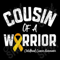 Cousin Of A Warrior Childhood Cancer Awareness Gifts Ribbon Pocket T-shirt | Artistshot