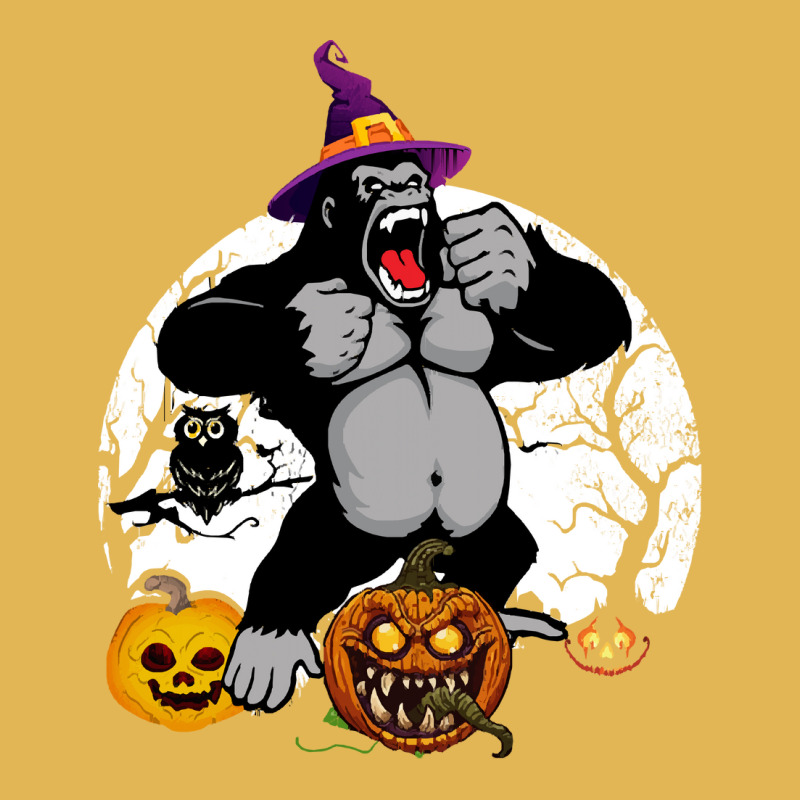 Gorilla Halloween Boo Costume Scary T  Shirt Gorilla Invited To Hallow Vintage Hoodie And Short Set | Artistshot