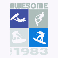 Awesome Since 1983. Wakeboard Lifestyle Pullover Hoodie Tank Top | Artistshot