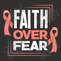 Faith Fear Peach Ribbon Endometrial Cancer Awareness Champion Hoodie | Artistshot