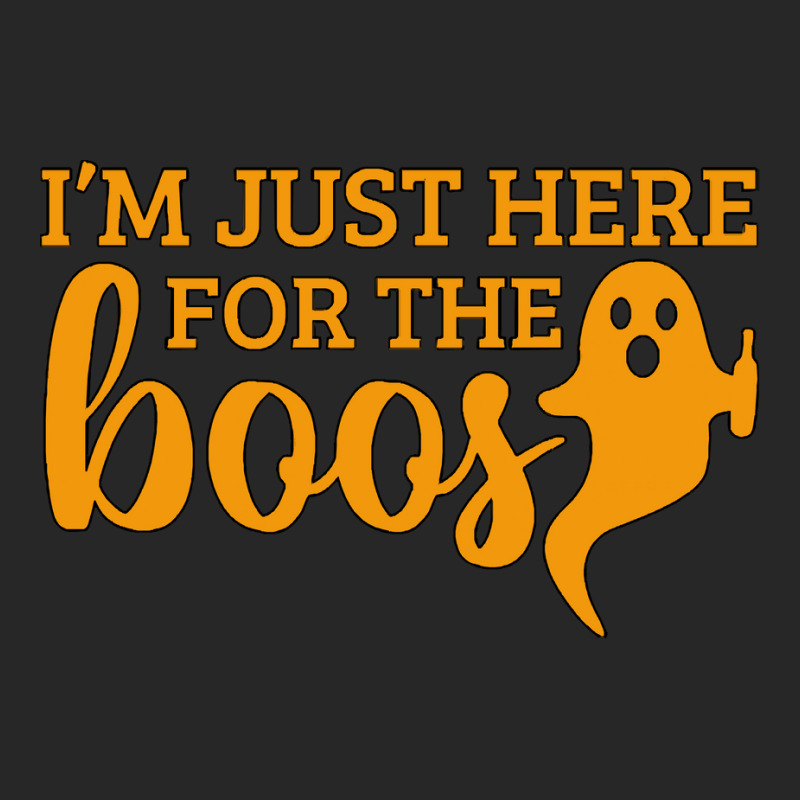 Halloween T  Shirti´m Just Here For The Boos Ghost Orange Color Text Women's Pajamas Set by simplisticgive | Artistshot