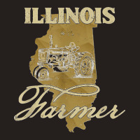 Illinois Farmer Tractor Lover State Map Farming Local Farmer Tank Top | Artistshot