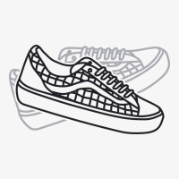 Line Art Of Classic Shoe Ladies Fitted T-shirt | Artistshot