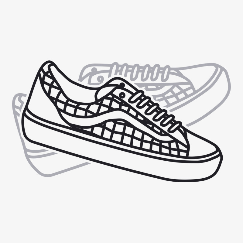 Line Art Of Classic Shoe Ladies Fitted T-Shirt by selos47 | Artistshot