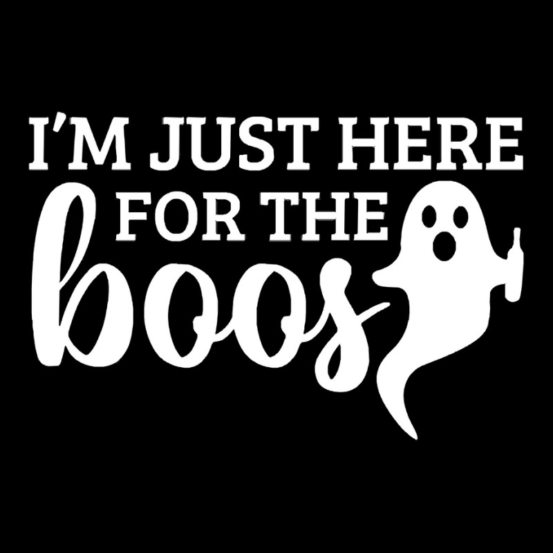 Halloween T  Shirti´m Just Here For The Boos Ghost White Stroke Text Youth Hoodie by simplisticgive | Artistshot