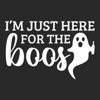 Halloween T  Shirti´m Just Here For The Boos Ghost White Stroke Text Toddler T-shirt | Artistshot