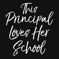 Principal Gift For Women This Principal Loves Her School Pullover Hood Scorecard Crop Tee | Artistshot