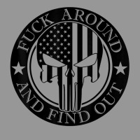 Fuck Around And Find Out Usa Military American Flag Skull T Shirt Women's V-neck T-shirt | Artistshot