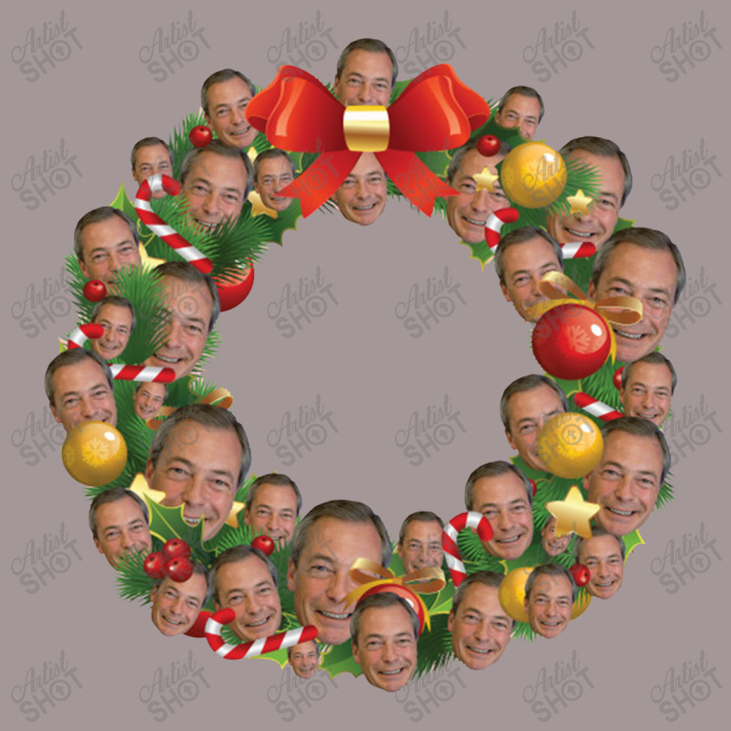 Nigel Farage Ukip Multiface Christmas Wreath Vintage Short by bungamekkar | Artistshot