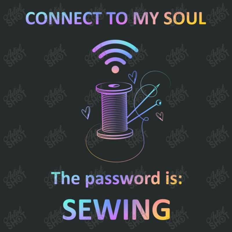 Connect To My Soul The Password Is Sewing Women's Triblend Scoop T-shirt by Maria_Jezierski | Artistshot