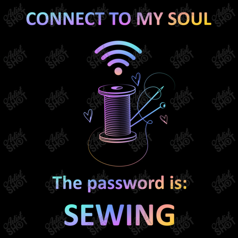 Connect To My Soul The Password Is Sewing Cropped Sweater by Maria_Jezierski | Artistshot